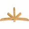 Ekena Millwork Alberta Rough Sawn Timber Gable Bracket, Western Red Cedar, 60"W x 40"H x 4"D x 4"F, 16/12 Pitch GBW060X40X0404ALB00RWR - alternate 2